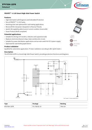 BTS7004-1EPR datasheet cover page