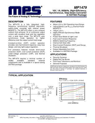 MP1479 datasheet cover page