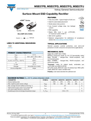 MSE07PB 数据手册首页