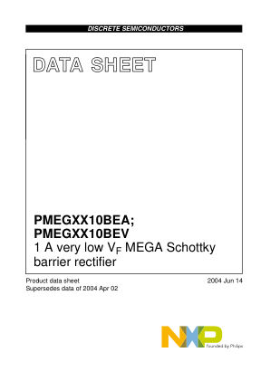 PMEG3010BEV 数据手册首页