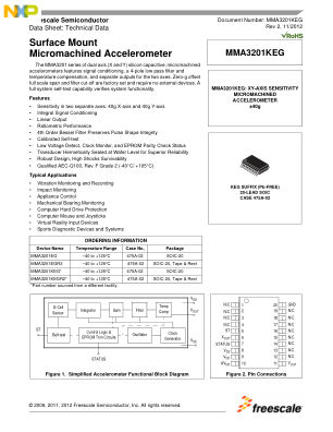 MMA3201KEG datasheet cover page