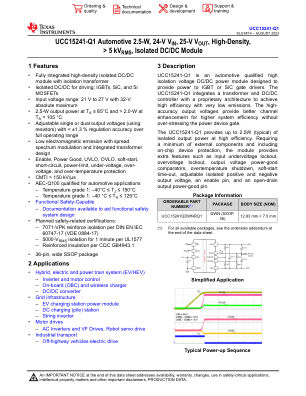 UCC15241-Q1 datasheet cover page