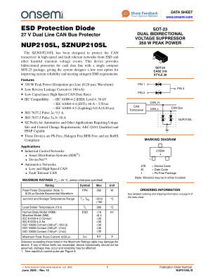 NUP2105L 数据手册首页