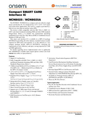 NCN8025 datasheet cover page