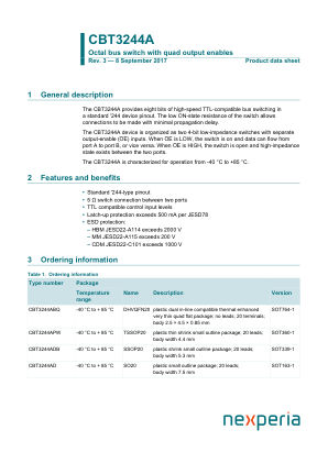CBT3244ADB 数据手册首页
