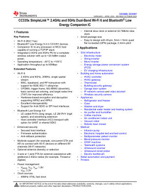 CC3351 datasheet cover page