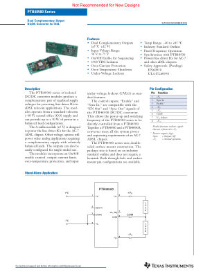 PTB48580B datasheet cover page