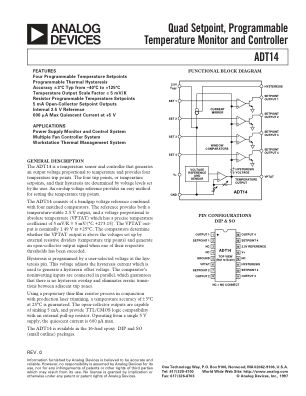 ADT14 datasheet cover page