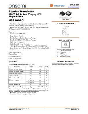 NSS1002CL 数据手册首页