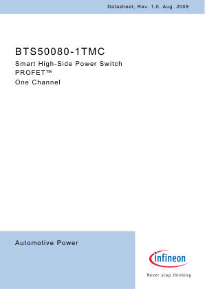 BTS50080-1TMC 数据手册首页