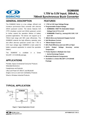 SGM6000 datasheet cover page
