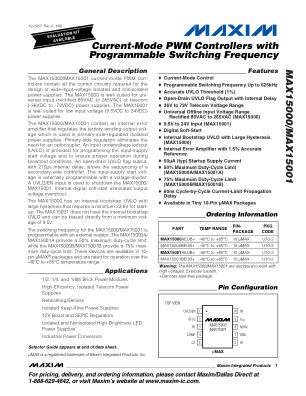 MAX15000-MAX15001 datasheet cover page