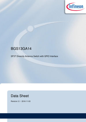 BGS13GA14 数据手册首页