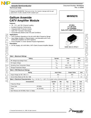 MHW9276 datasheet cover page