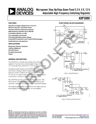 ADP3000 数据手册首页