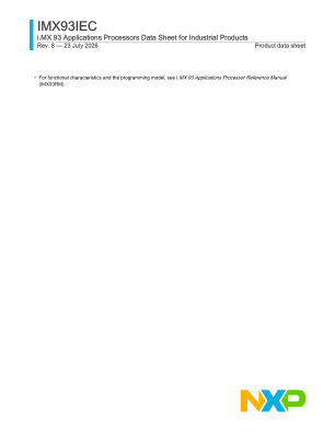 IMX93IEC datasheet cover page