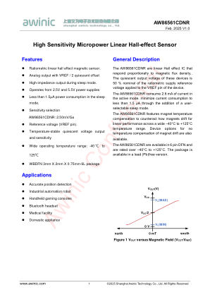 AW86561CDNR datasheet cover page