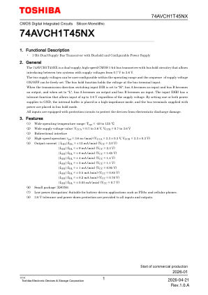 74AVCH1T45NX datasheet cover page
