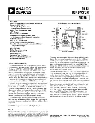 AD766 数据手册首页
