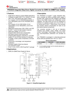 TPS53830 数据手册首页