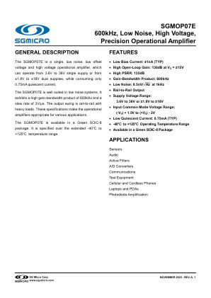 SGMOP07E datasheet cover page