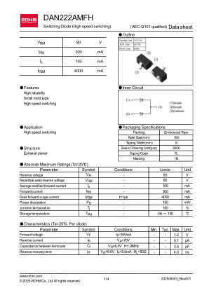 DAN222AMFH 数据手册首页