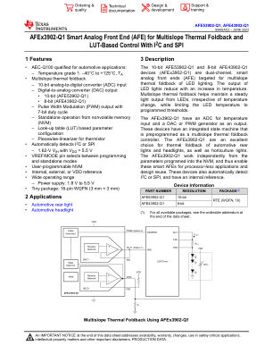 AFE53902-Q1 数据手册首页