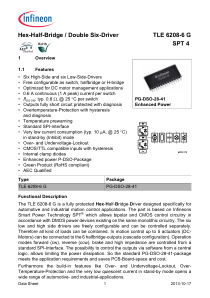 TLE6208-6G 数据手册首页