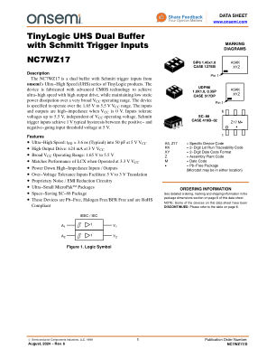 NC7WZ17 数据手册首页