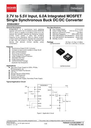 BD9B600MUV 数据手册首页