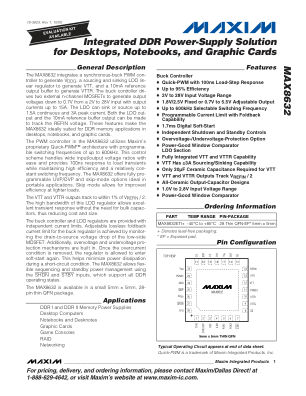MAX8632 datasheet cover page