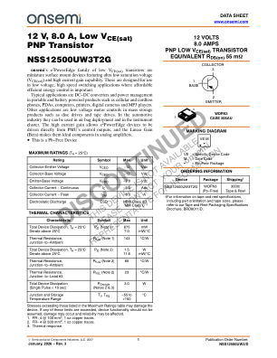 NSS12500UW3 数据手册首页