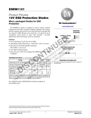 ESDM1121 数据手册首页