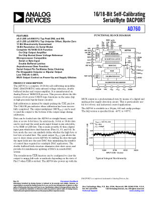 AD760 datasheet cover page