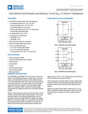 ADG5248F datasheet cover page