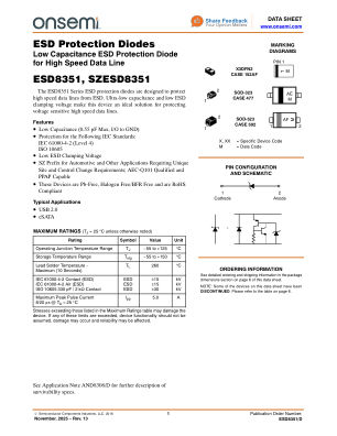 ESD8351 数据手册首页