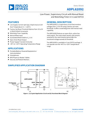 ADPL62092 datasheet cover page