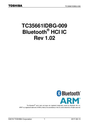 TC35661IDBG-009 数据手册首页