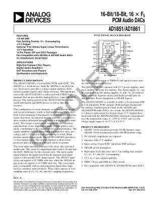 AD1851 数据手册首页