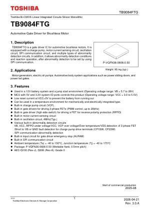 TB9084FTG datasheet cover page
