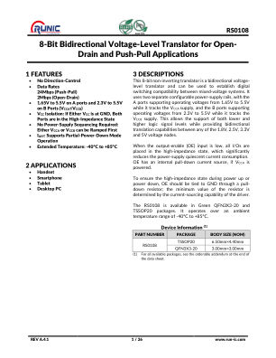 RS0108 datasheet cover page