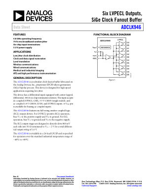 ADCLK946 datasheet cover page