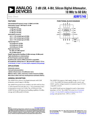 ADRF5740 数据手册首页