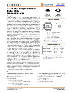 MC100EP195B datasheet cover page