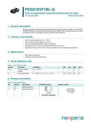 PESD18VF1BL-QYL datasheet cover page