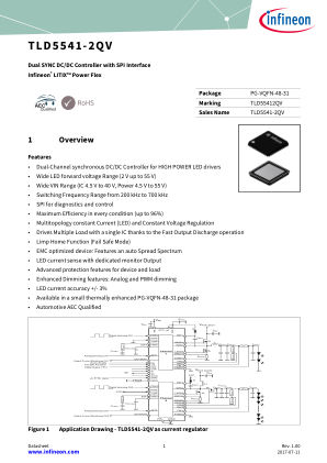 TLD5541-2QV datasheet cover page
