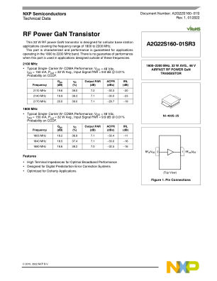A2G22S160-01S 数据手册首页
