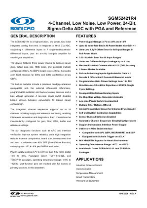 SGM52421R4 datasheet cover page
