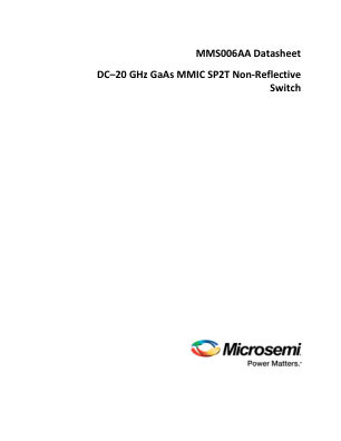 MMS006AA 数据手册首页