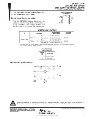 SN74CBTS3306 数据手册首页